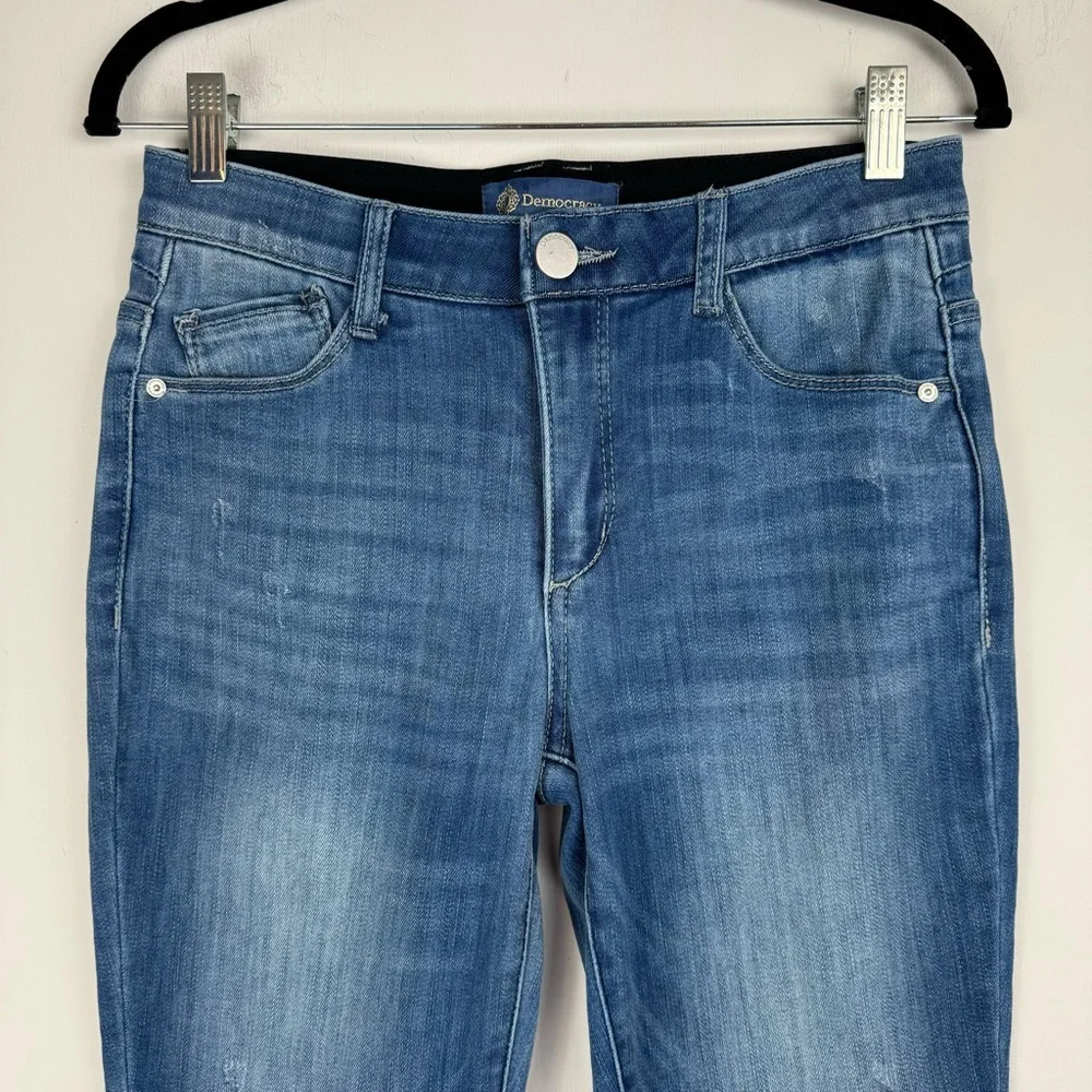 Democracy Ab Technology Vintage High Rise Skinny Straight Leg Jeans Sz 4